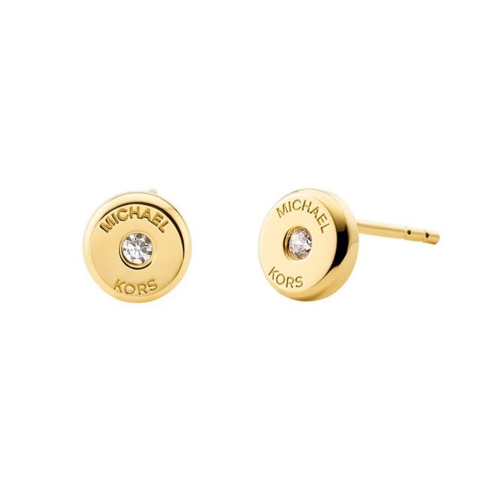 Michael Kors Premium Earrings Gold Tone Sterling Silver With