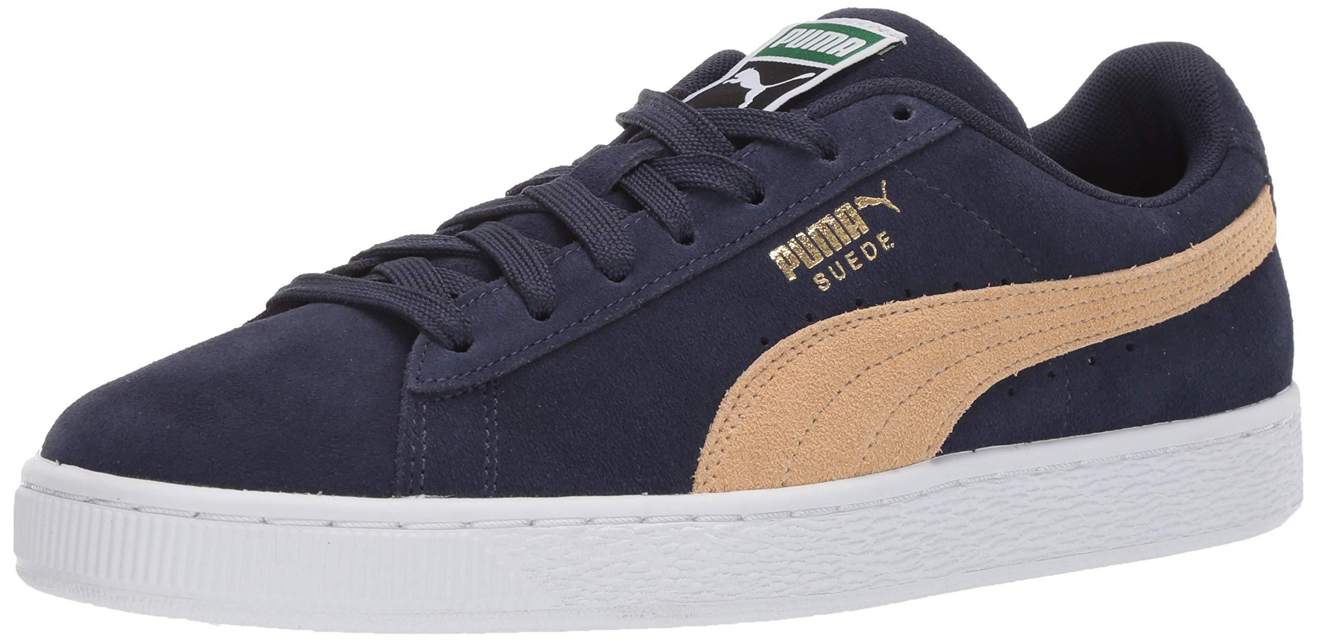 puma suede blue brown