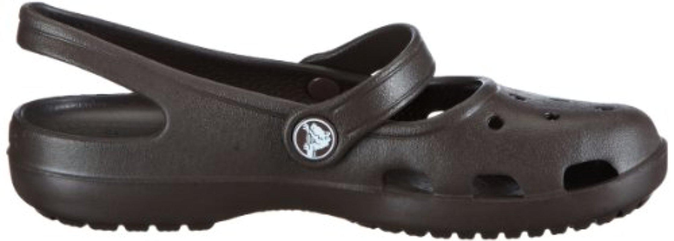 Crocsâ¢ Shayna Mary Jane Shoe in Espresso (Brown) - Lyst