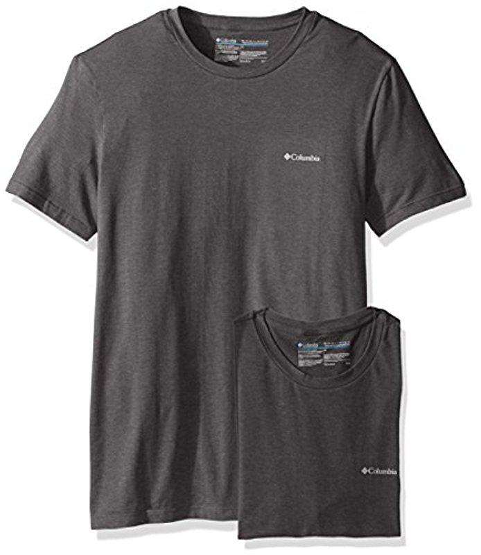 Columbia 2-pack Performance Cotton Stretch Crew Neck T-shirt in Gray for  Men