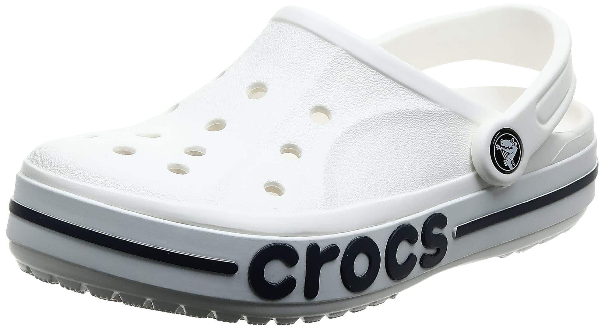 Crocs™ Adult Bayaband Clogs in White/Navy (Black) - Save 40% | Lyst