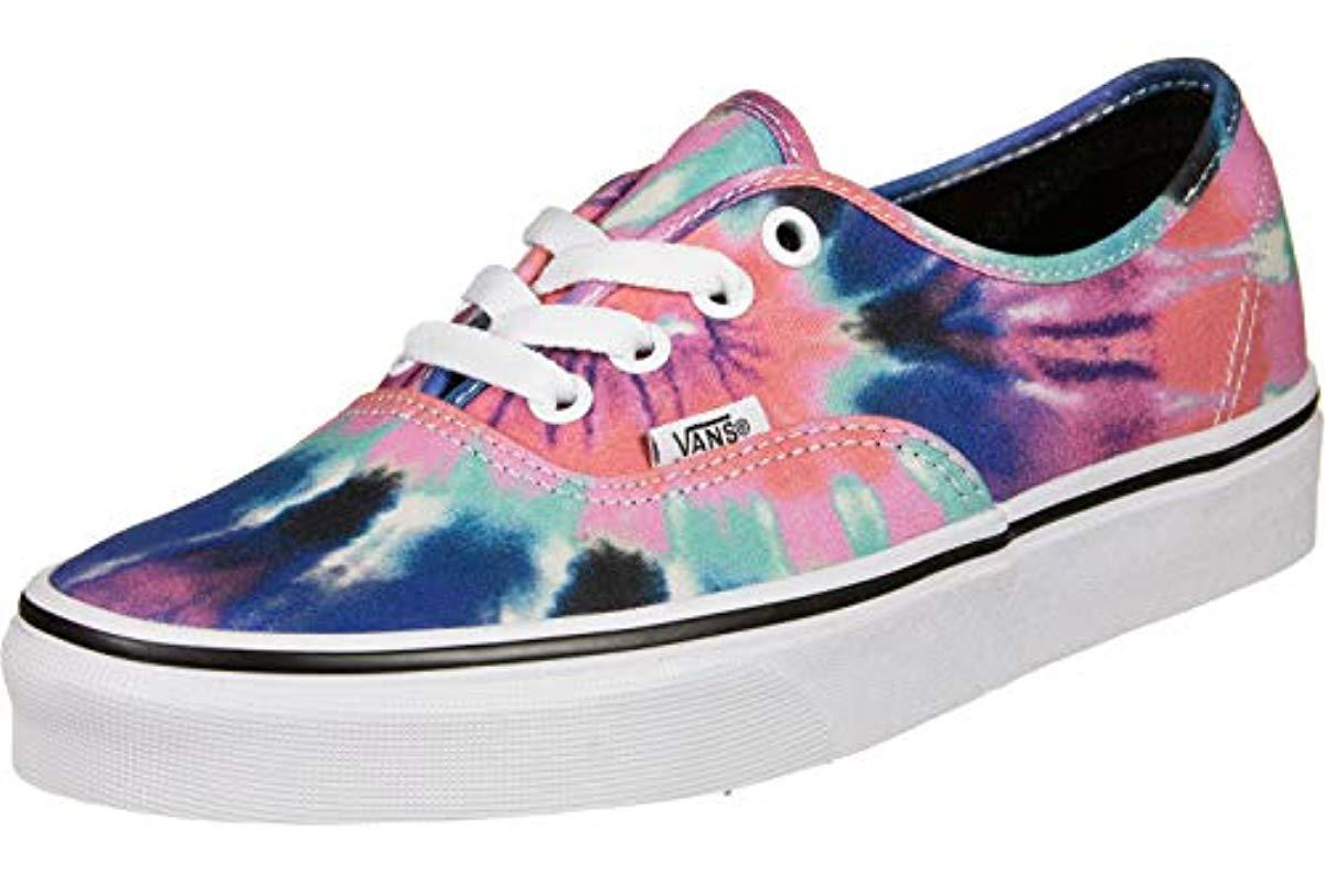 pink blue green vans