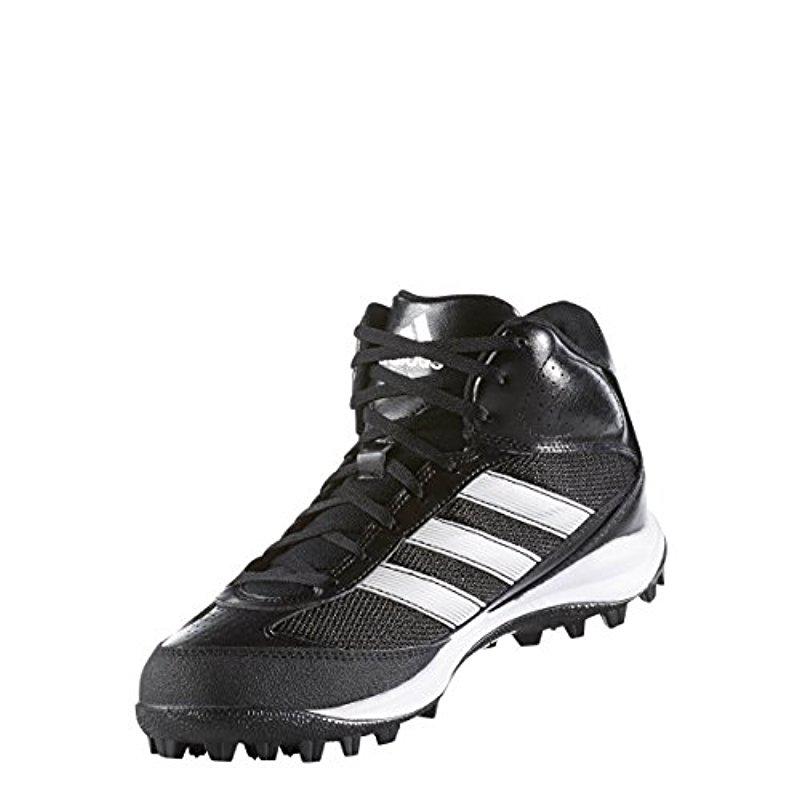 adidas Originals Leather Adidas Performance Turf Hog Lx Mid Football Cleat  in Black/White/Silver (Black) for Men - Lyst