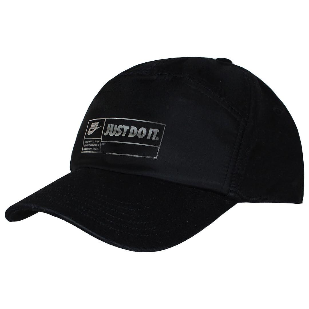 plain black nike cap