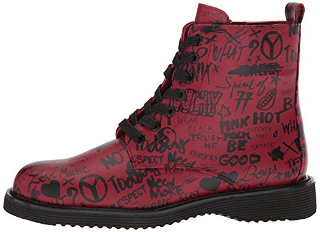red aldo boots
