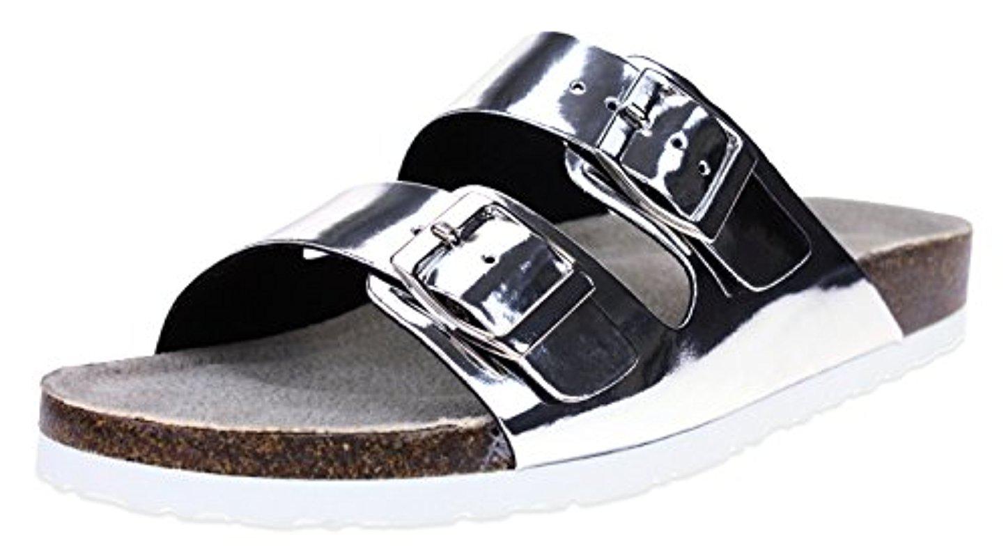 Skechers Foam Sandal in (Metallic) - Lyst
