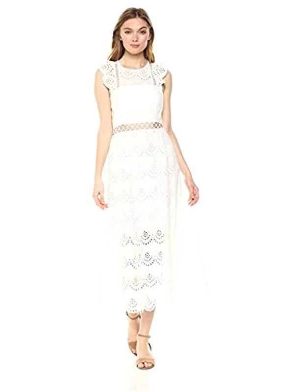 sam edelman eyelet midi dress