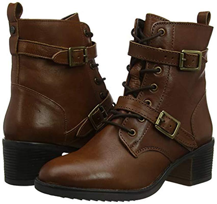 Dune Lace Paxtone Ankle Boots in Brown 