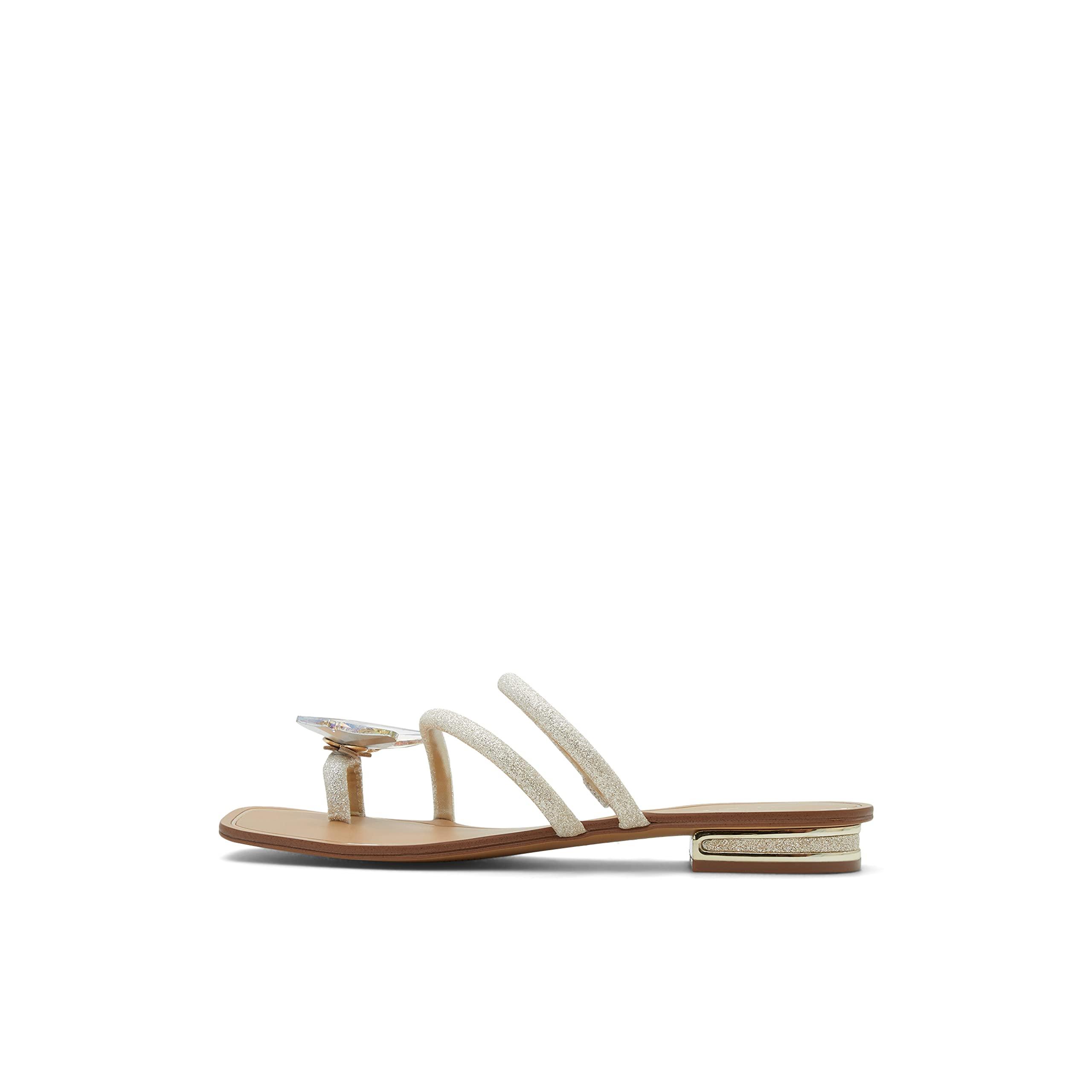 ALDO Garberia Flat Sandal in White | Lyst
