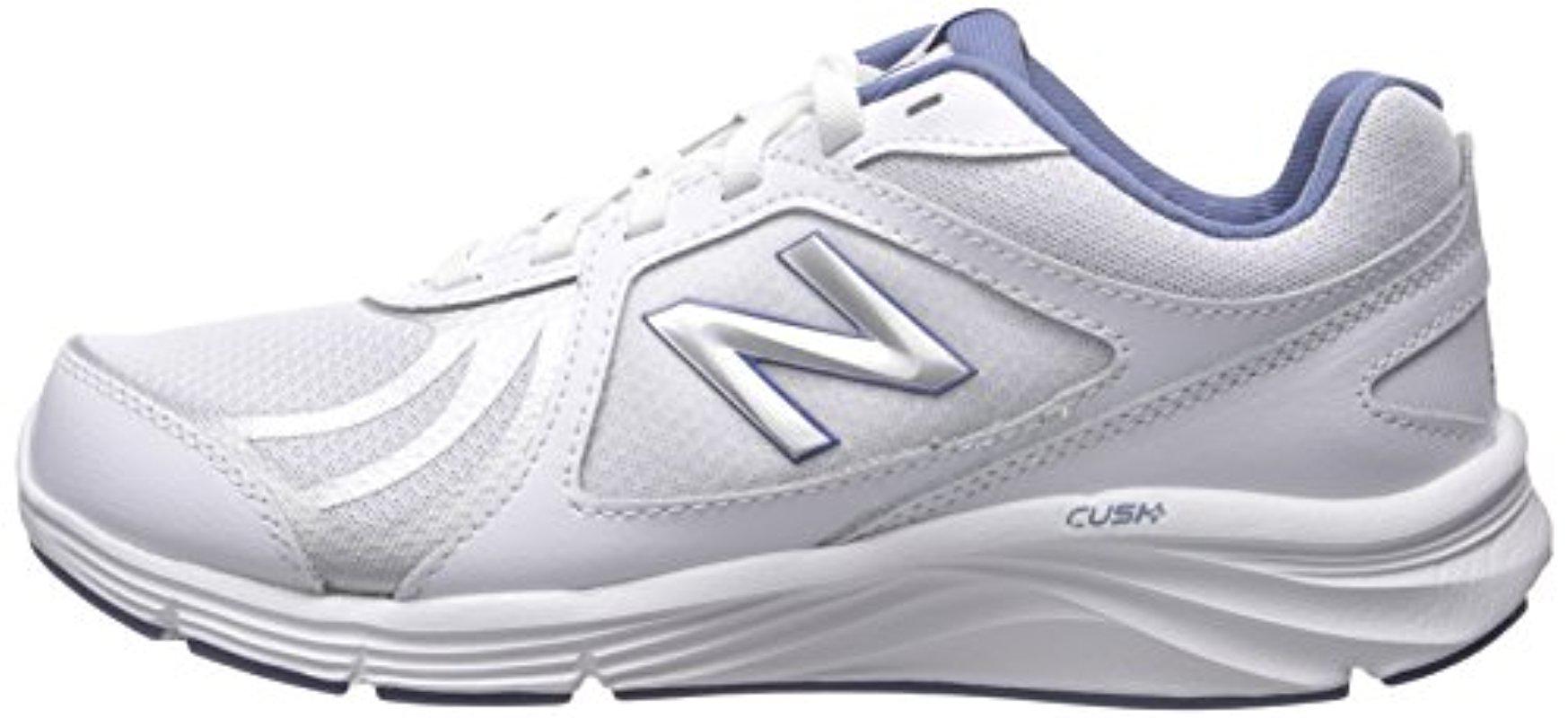 New Balance Lace Ww496v3 Walking Shoe-w Cush + Walking Shoe in White ...