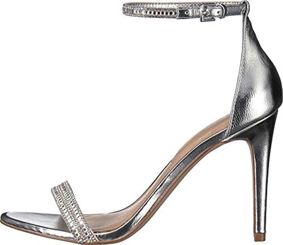 aldo silver sandal heels