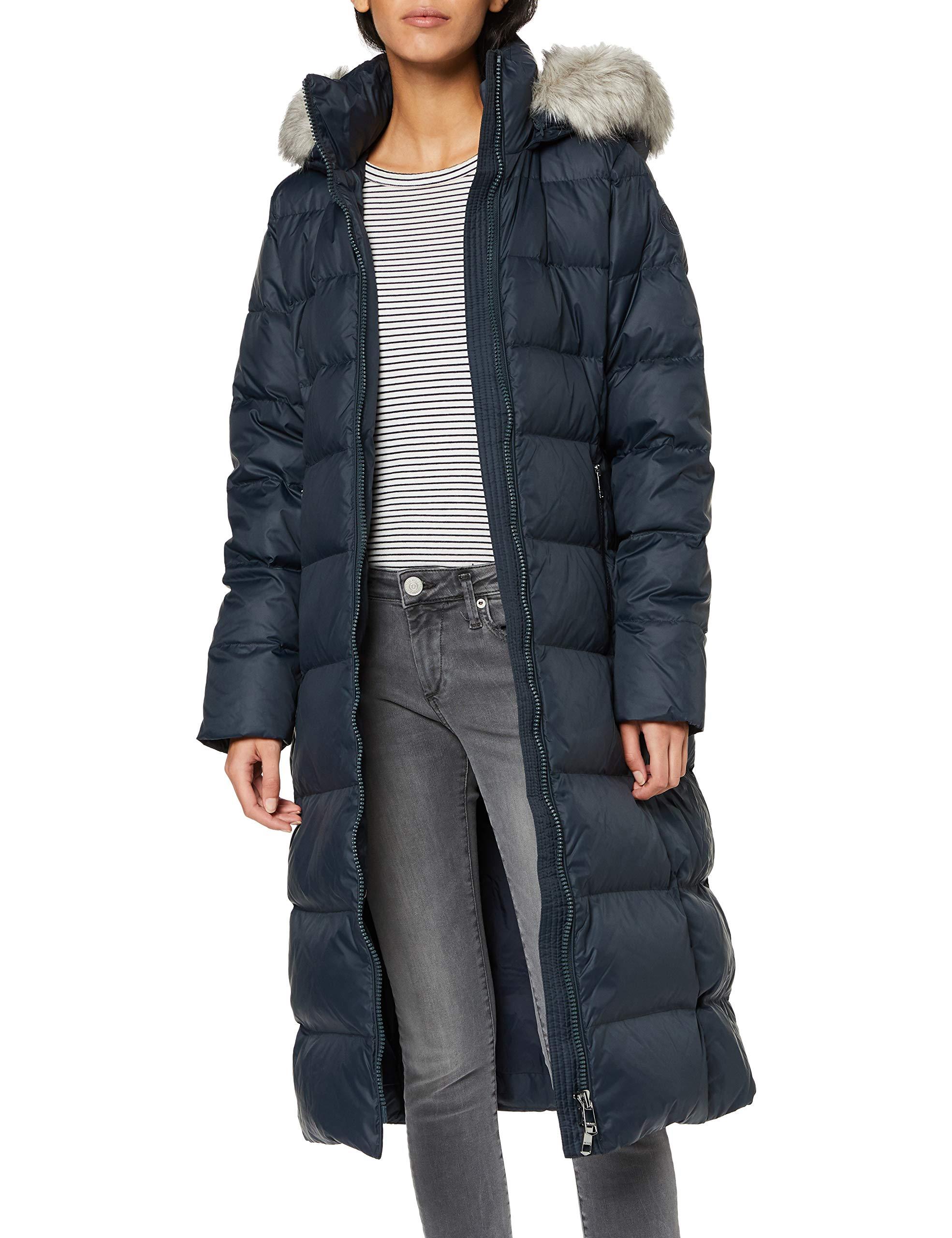 Tommy Hilfiger Fell New TYRA Maxi DOWN Coat tel in Blau | Lyst DE