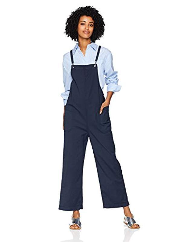 AG Jeans Ilene Wide Leg Overall in Blue 