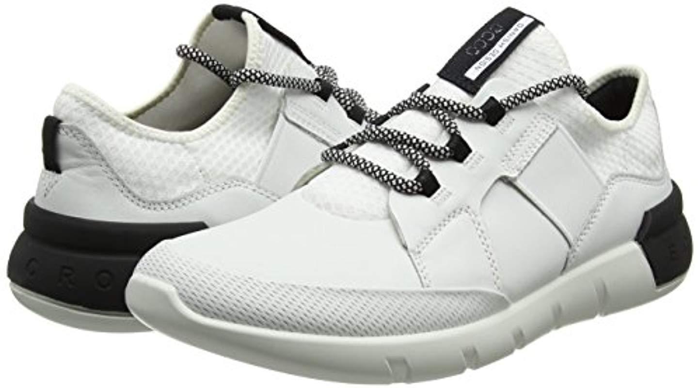 Ecco Cross X Trainers in White for Men - Lyst