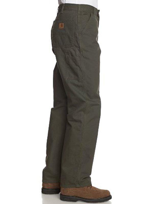 CARHARTT Pantaloni Firm Duck double-Front work Dungaree Brown