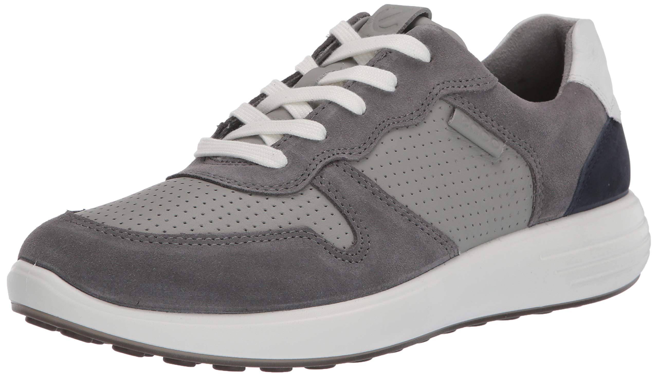 Ecco Leather Soft 7 Runner Retro Sneaker in Gray for Men - Save 20% - Lyst