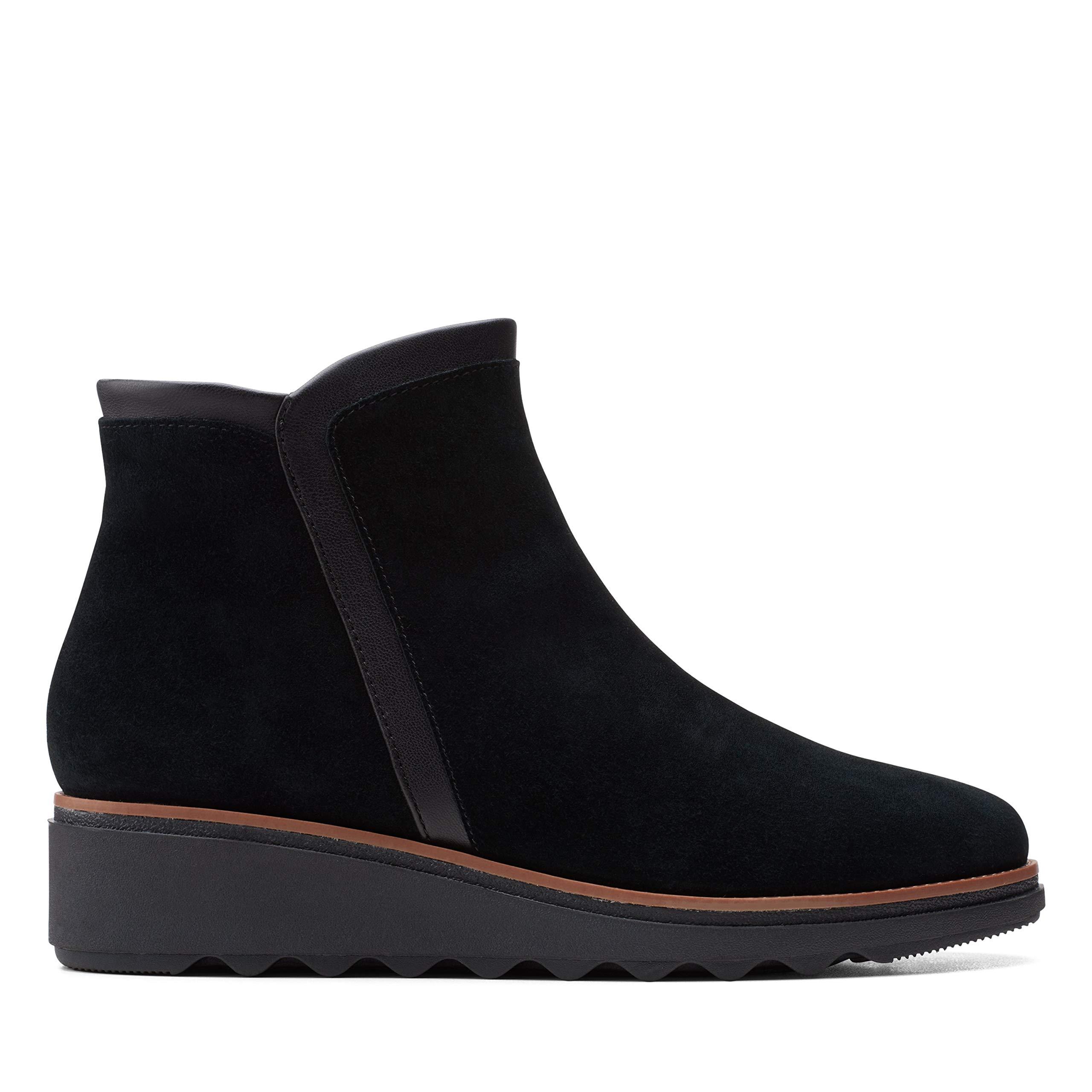 Clarks Suede S Sharon Heights Boots in Black Suede (Black) - Save 78% |  Lyst UK