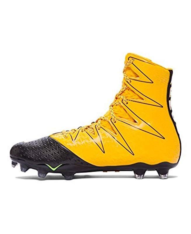football cleats black and yellow