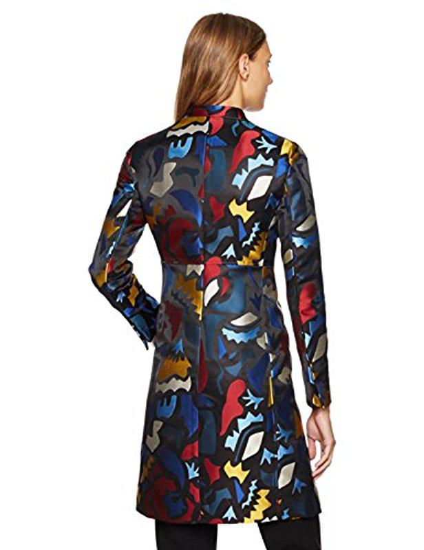 anne klein metallic jacquard topper jacket