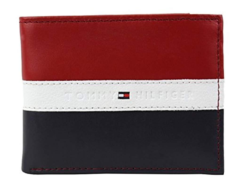 tommy hilfiger wallet navy