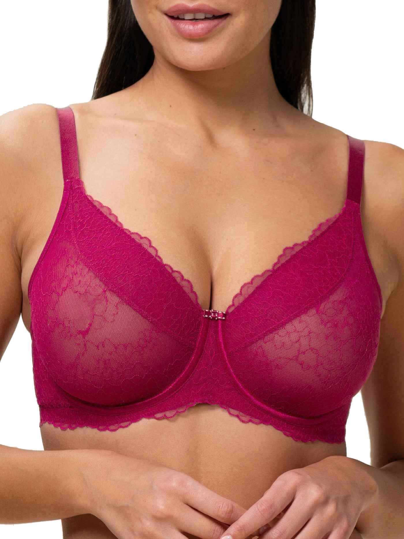 Océane Red Rumba Full Cup Bra - Plus Size Lingerie