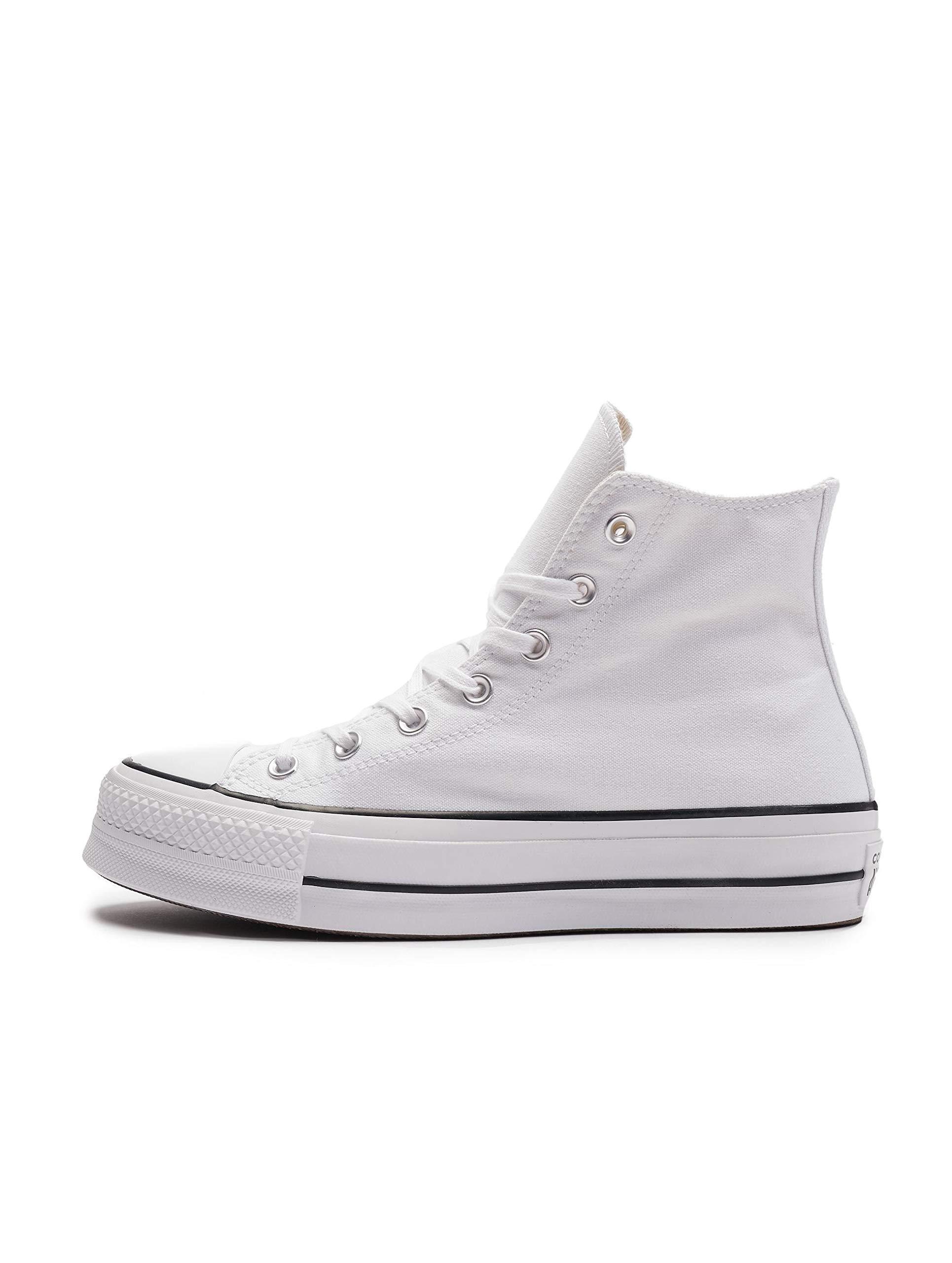 converse ctas lift hi black white