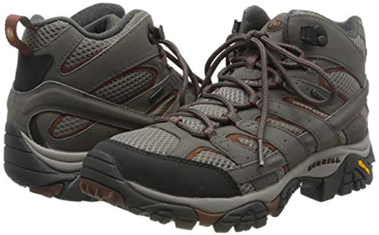 Merrell Moab 2 GTX Gore-Tex Charcoal Grey Gum Men Outdoors Hiking Shoes J99765 