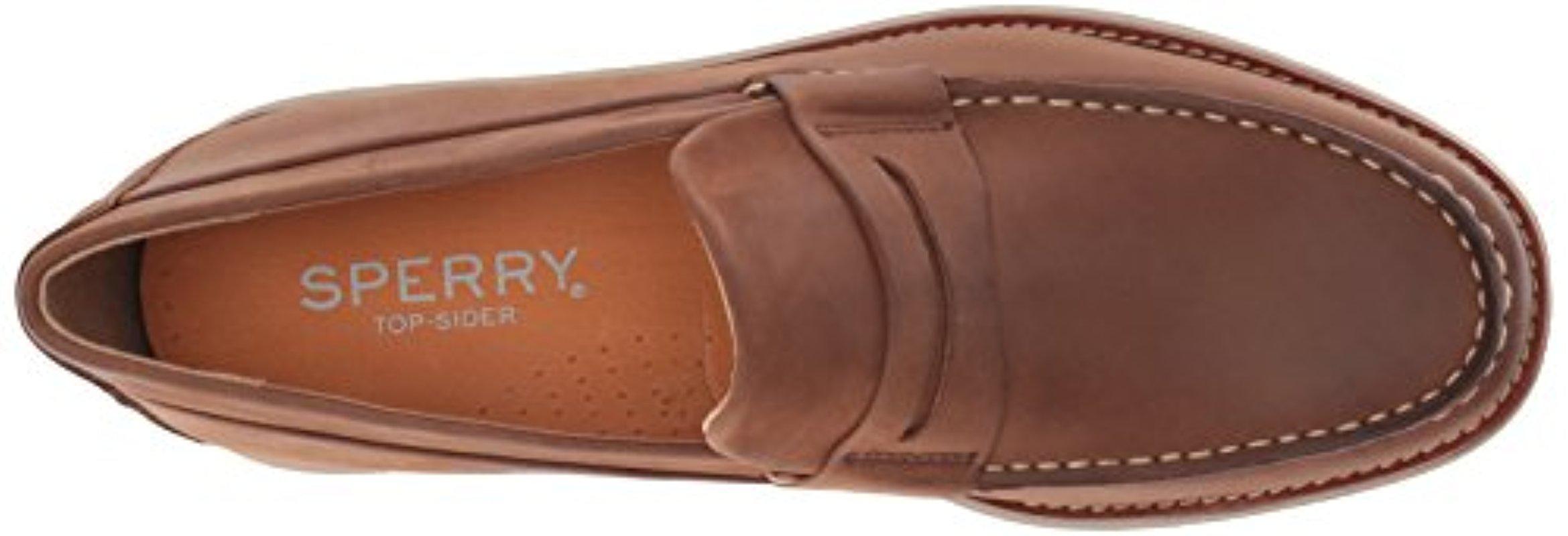 sperry kennedy leather penny loafers