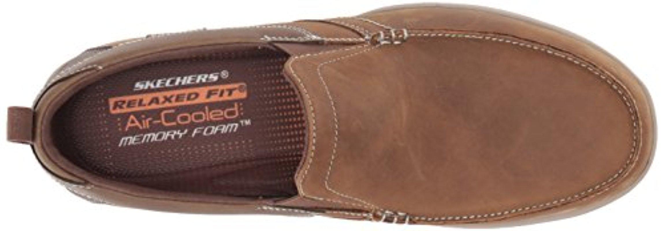 Skechers Leather Harper-forde Driving Style Loafer, Dsch, 6.5 
