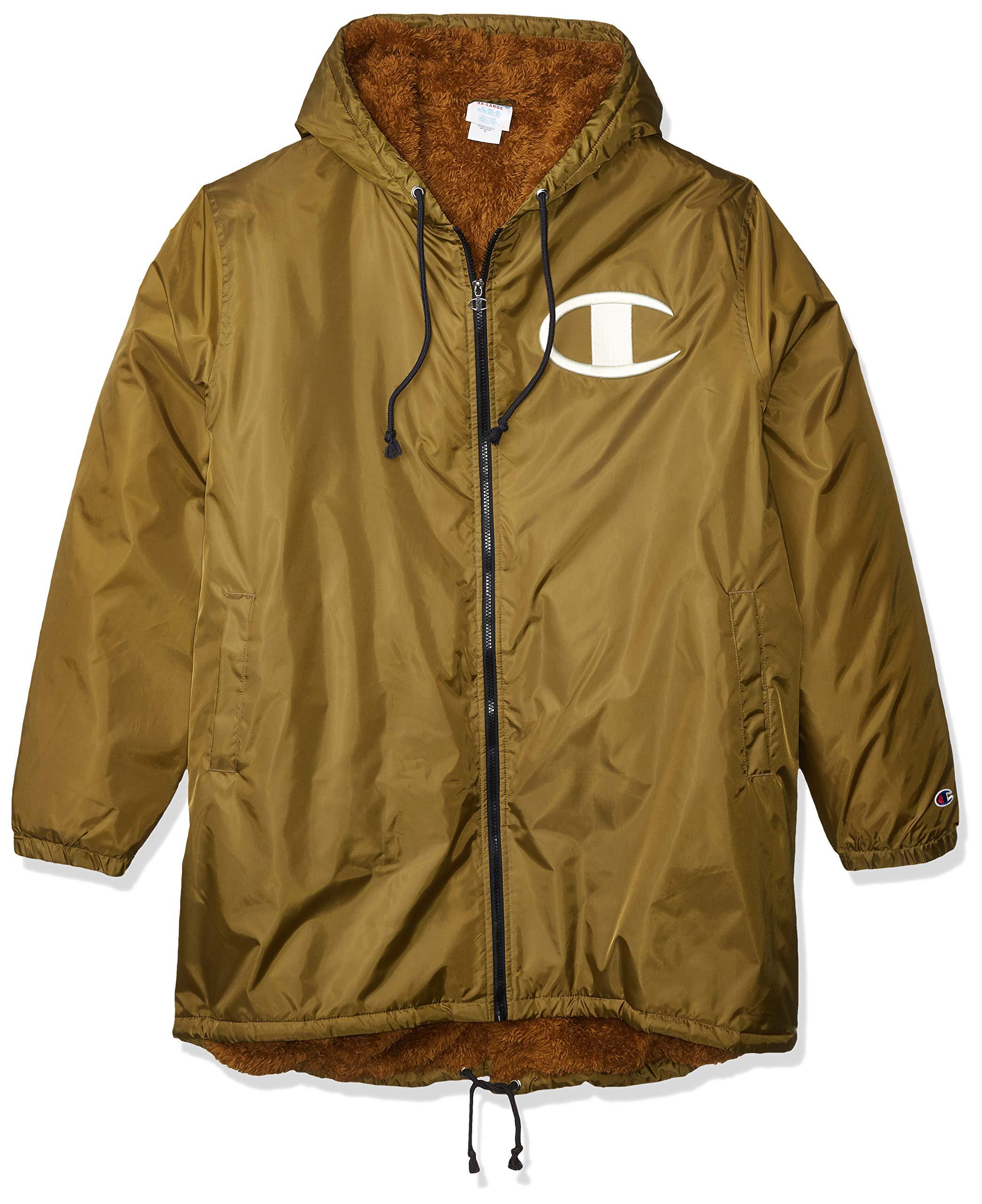 sherpa lined stadium jacket