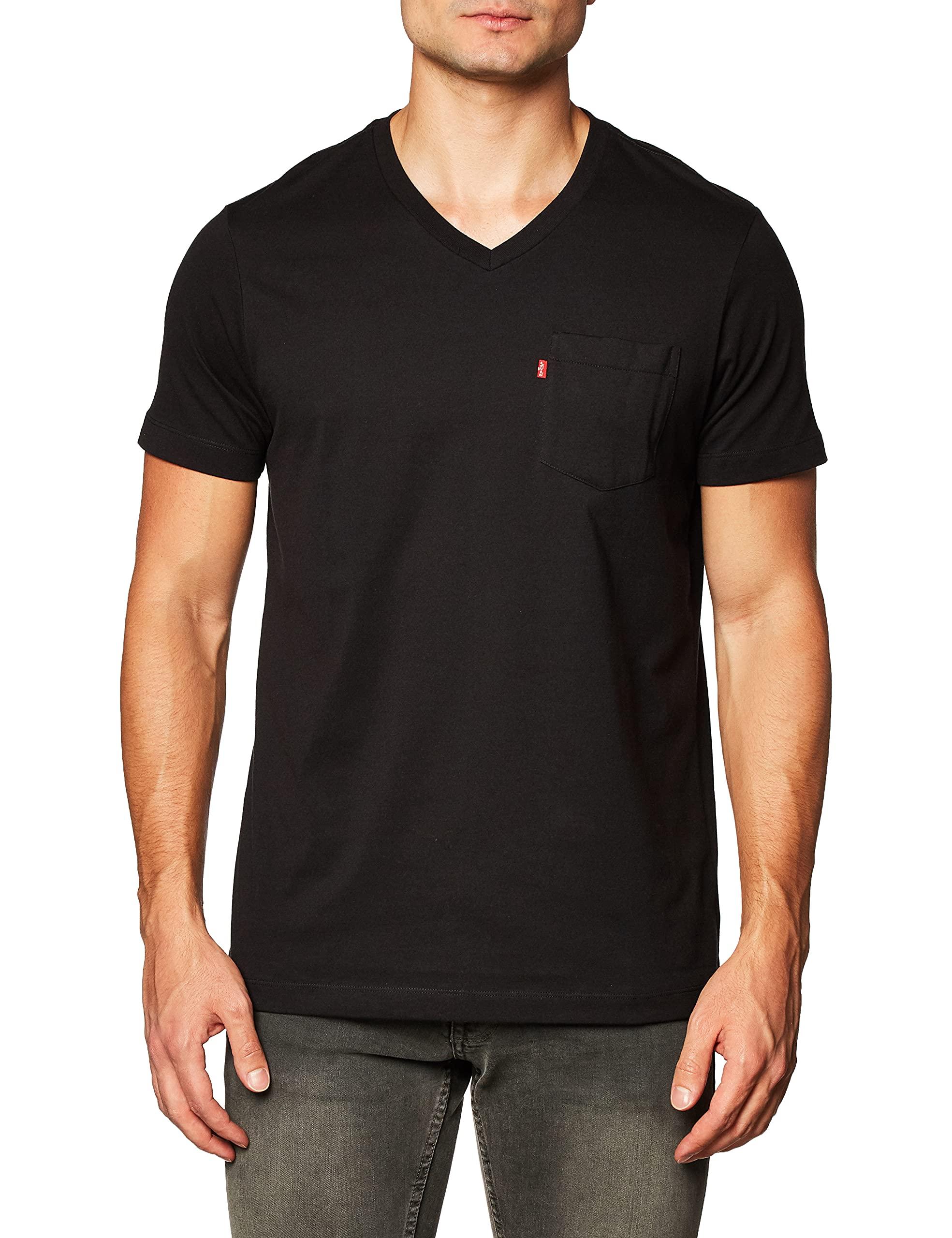 Prædiken kreativ nøgen Levi's Harper Pocket V-neck T-shirt in Black for Men | Lyst