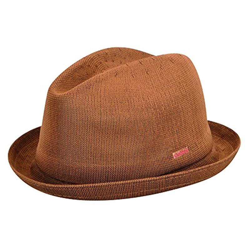 Tropic Player Fedora Hat in Cognac 