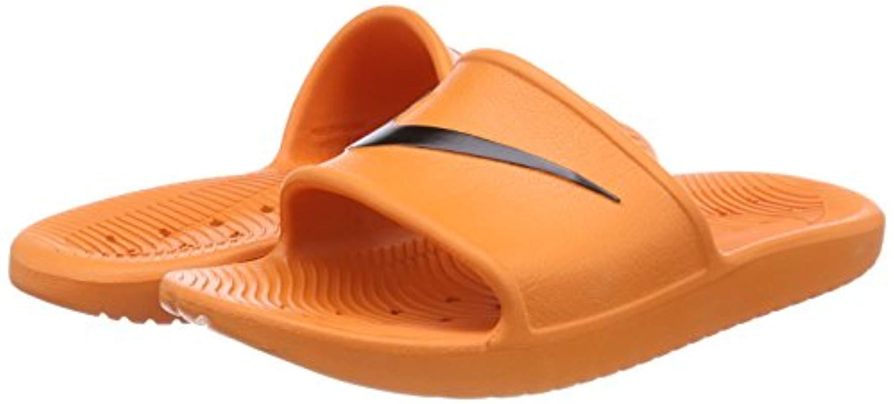 nike kawa shower orange