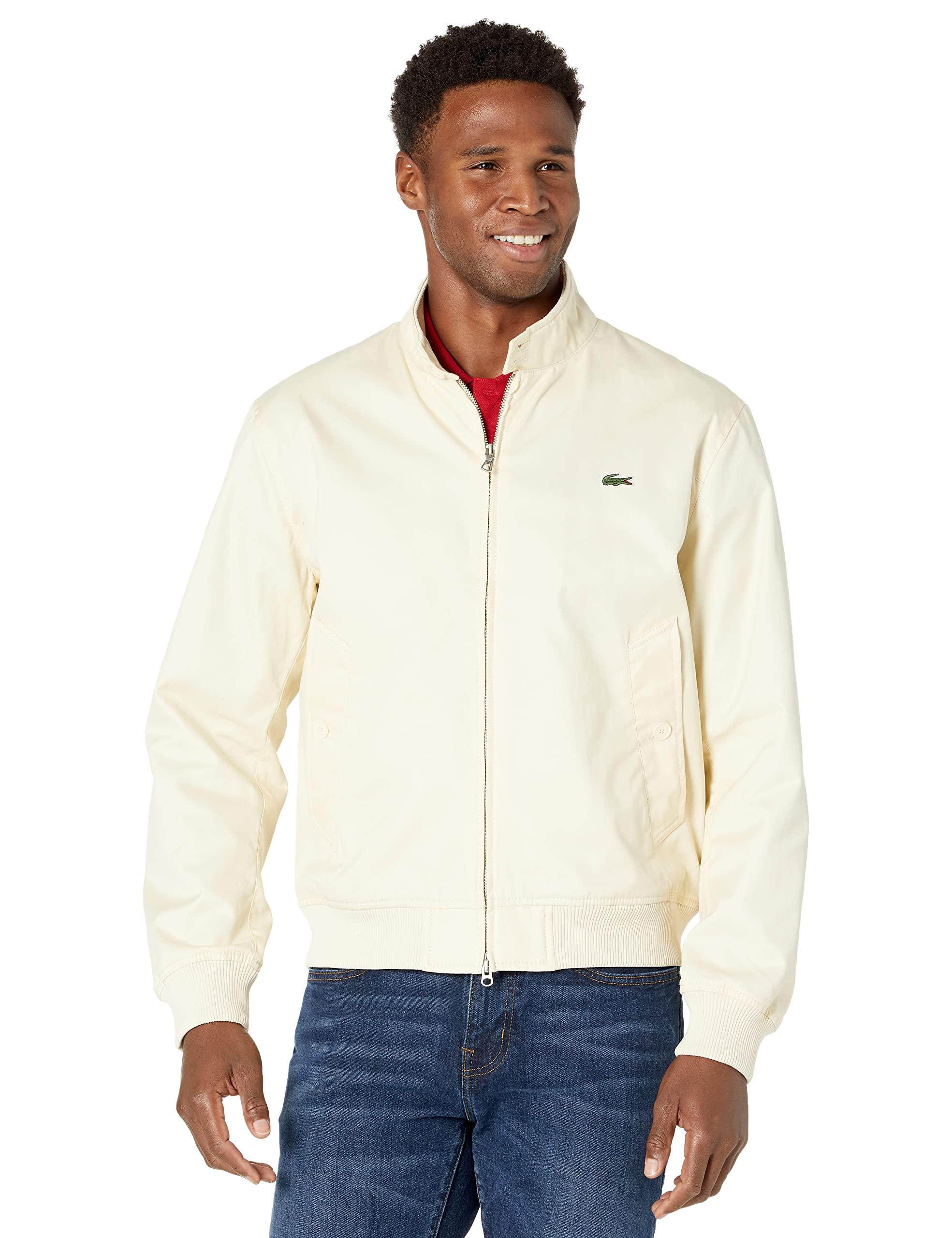 Lacoste Mens Solid Herringbone Cotton 