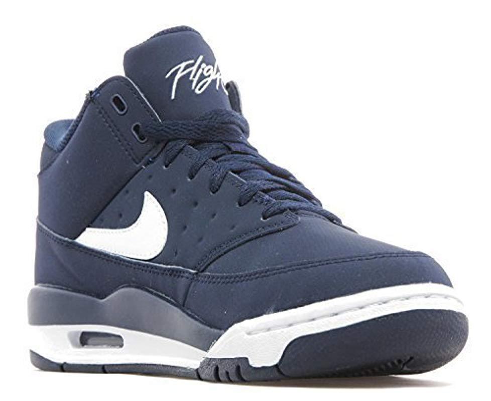 Nike Leather Air Flight Classic Basketball Shoe in Blue for Men | Lyst