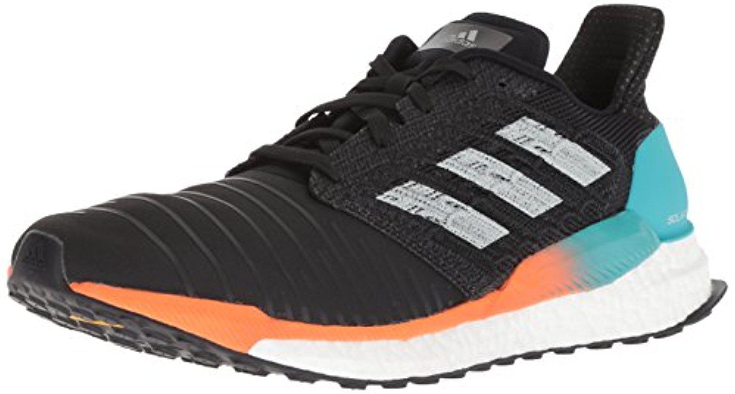 lyst adidas solare spinta scarpa da corsa in nero per gli uomini. lyst adidas solare spinta scarpa da corsa in nero per gli uomini.