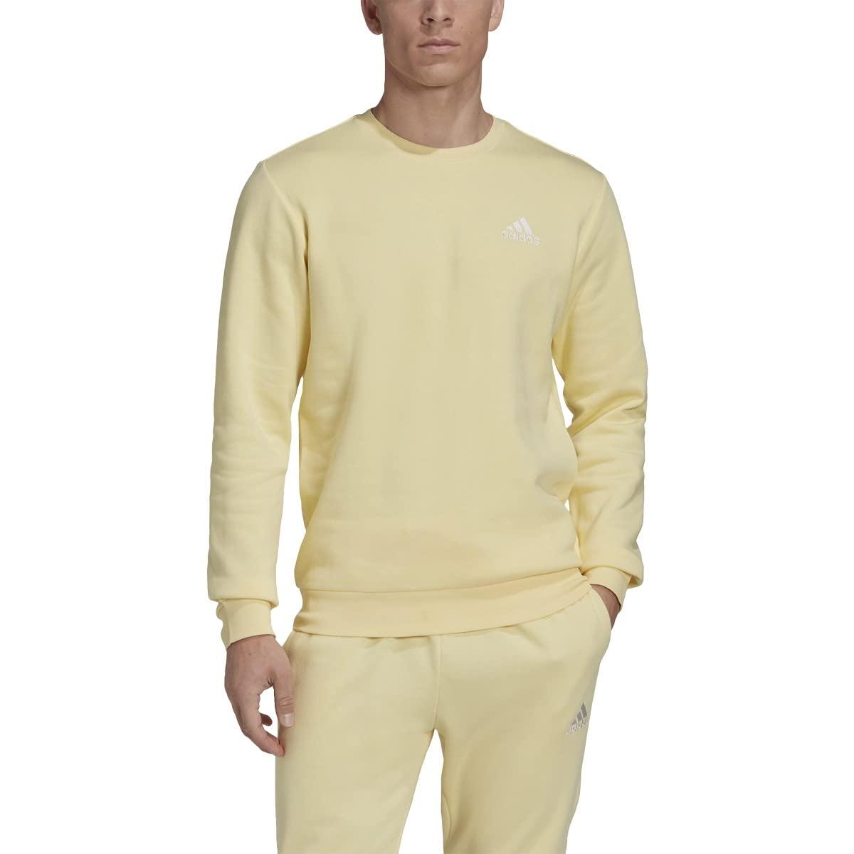 logo Macadam hurtig adidas Essentials S Fleece Sweatshirt 4xl in Yellow for Men | Lyst UK