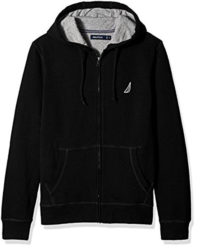 nautica black hoodie