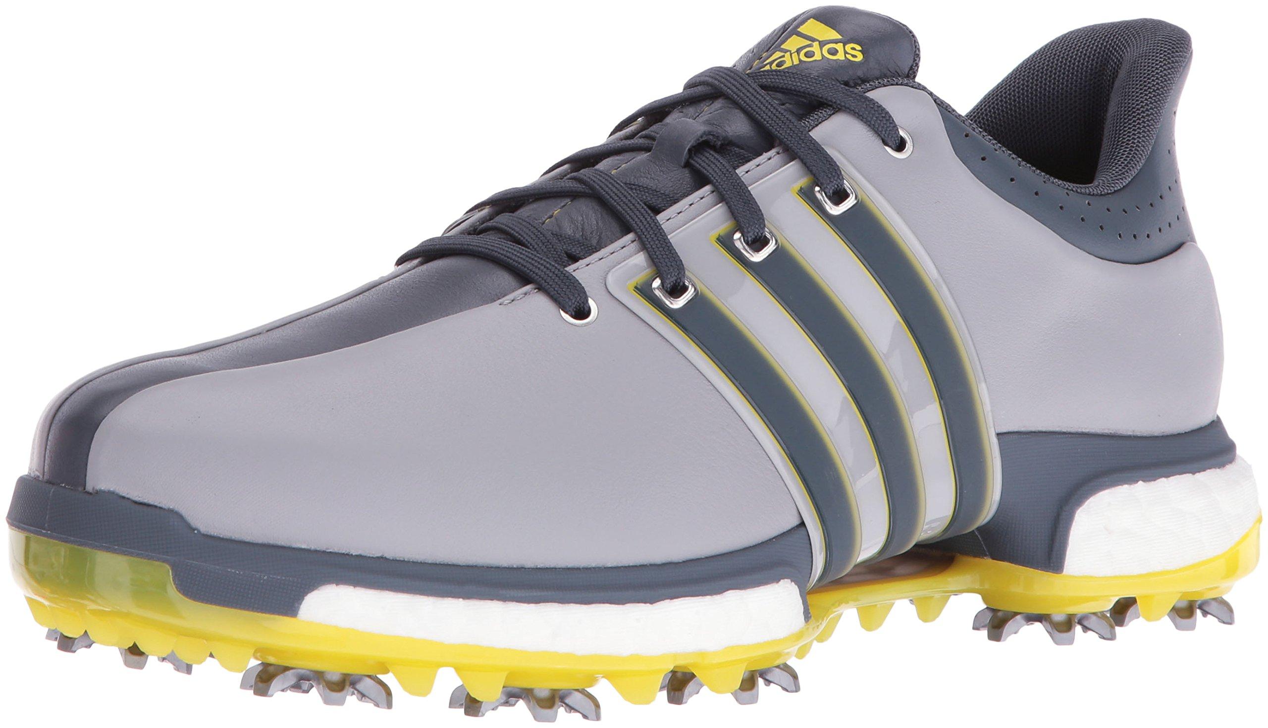 adidas Leather Golf Tour360 Boost Spiked Shoe in Grey (Gray) for Men | Lyst
