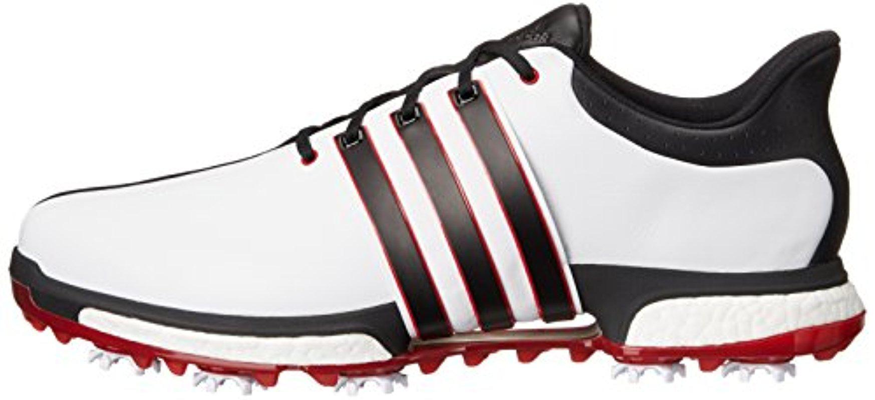 adidas Leather Golf S Tour360 Boost Spiked Shoe,white/black/power Red,11 2e  Us for Men | Lyst