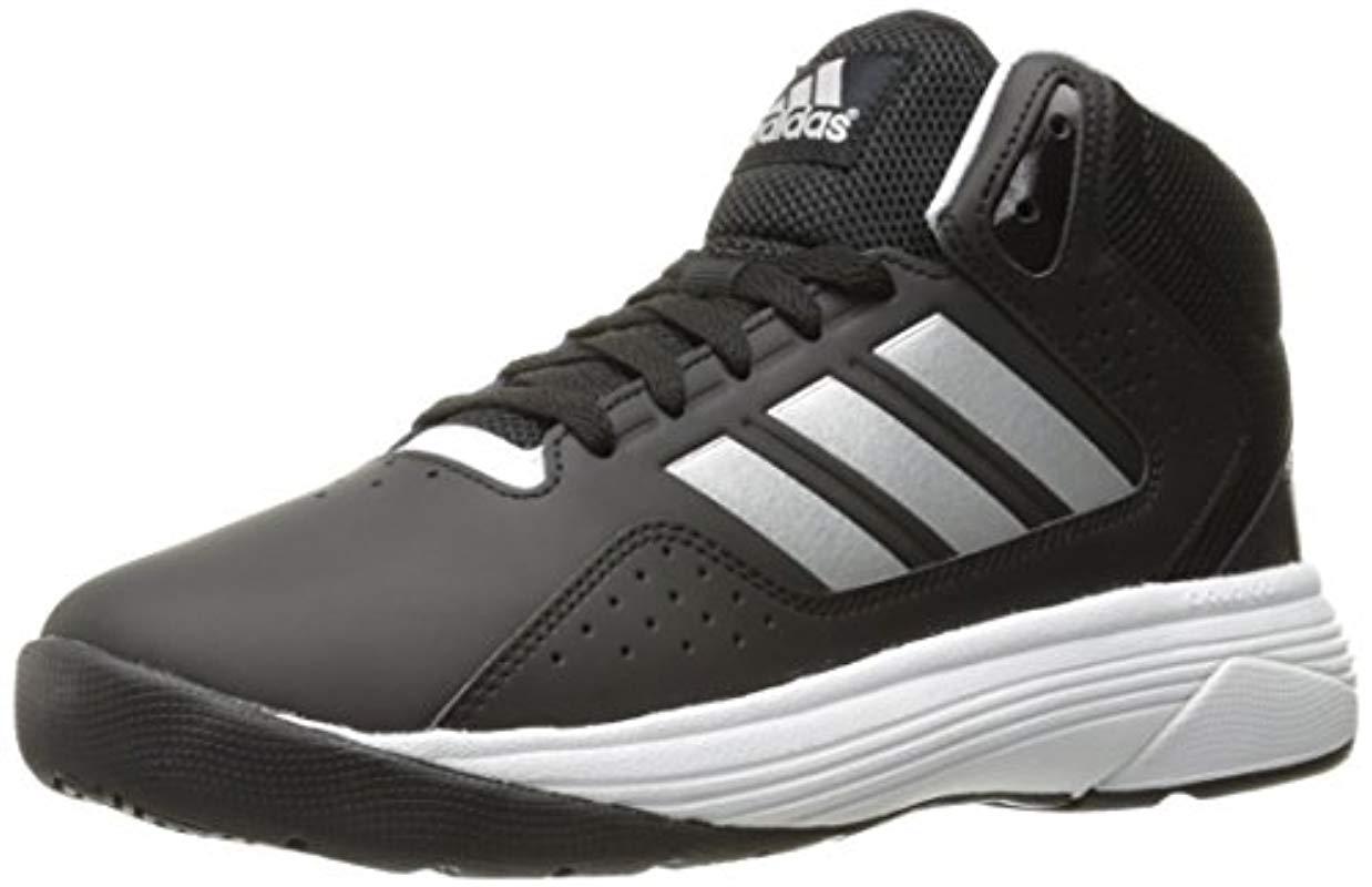 adidas Leather Neo Cloudfoam Ilation Mid Wide Basketball Shoe in Black ...