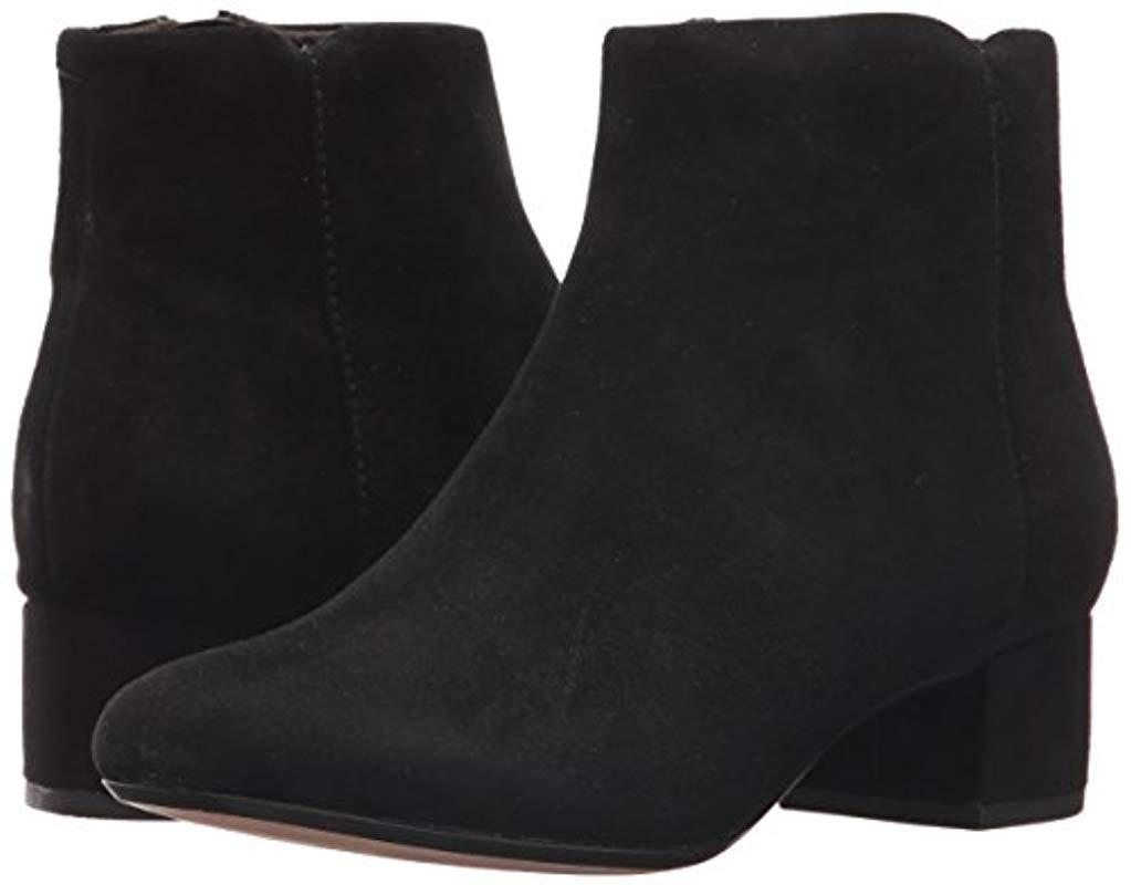 clarks chartli lilac leather ankle boot