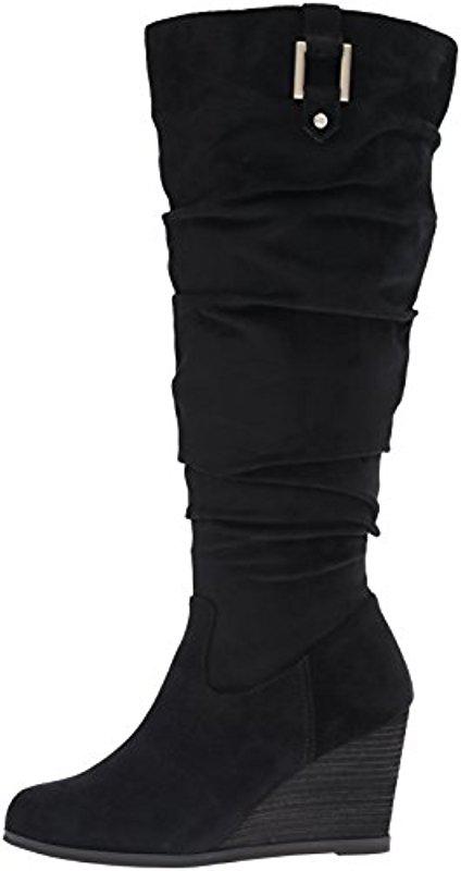 dr scholl's poe wide calf boots