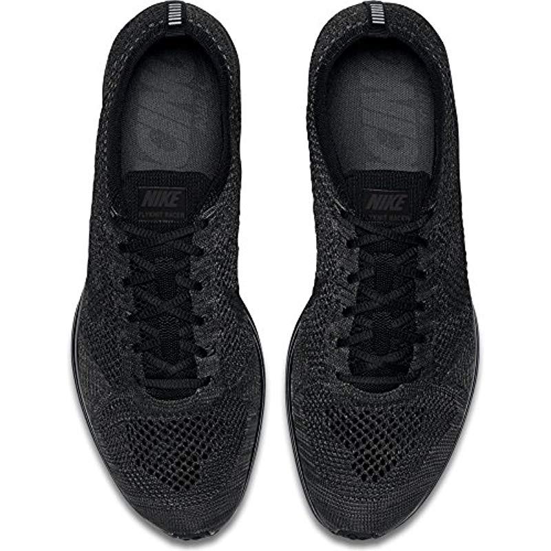 flyknit racer triple black midnight blackout