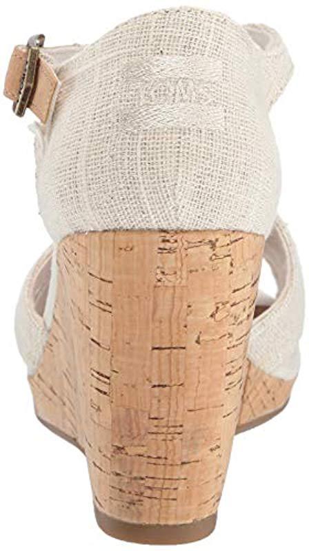 toms women's sienna espadrille wedge sandal