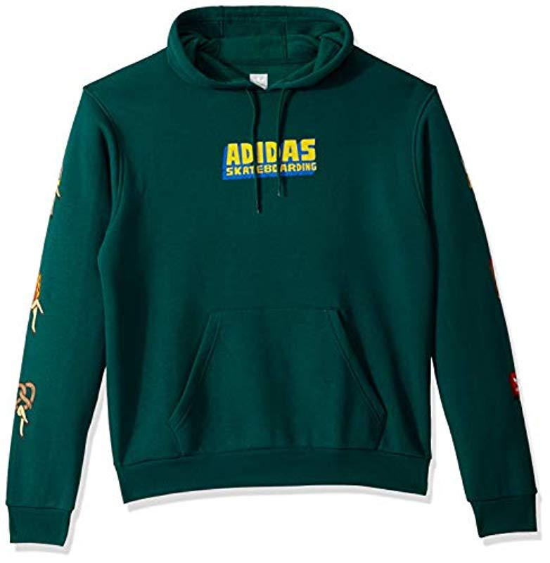 adidas skateboarding hoodie green