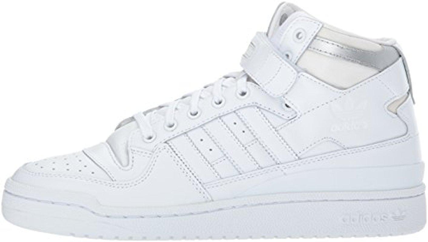 adidas originals forum mid triple white