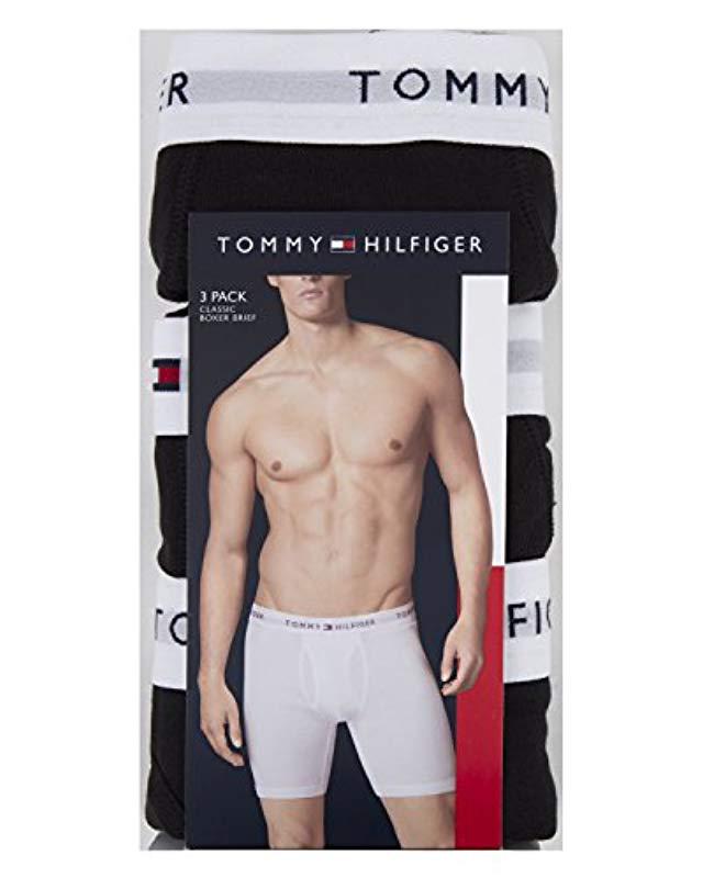 Tommy Hilfiger Cotton Boxer Brief 3-pack in Black for Men - Save 44% | Lyst