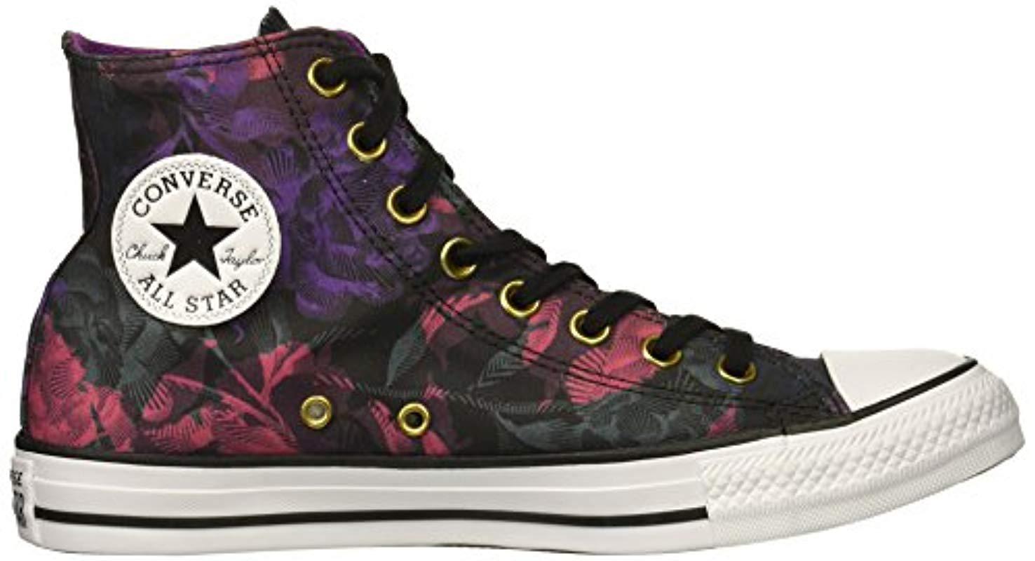 black floral converse