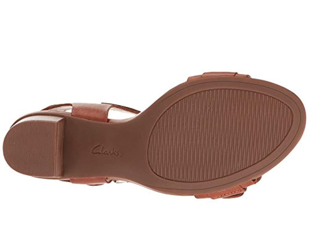 Clarks Leather Artisan S Ralene Dazzle Dress Sandal in Tan Leather (Brown)  - Lyst